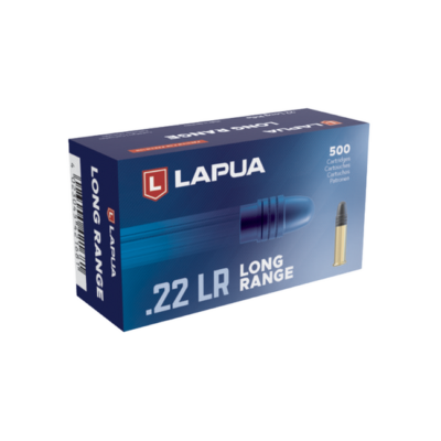 Lapua Long Range .22 LR Ammunition, 40 gr, 500/brick