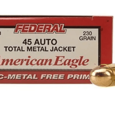 American Eagle .45 Automatic Pistol- 230 Gr FMJ - 50 Round/Box