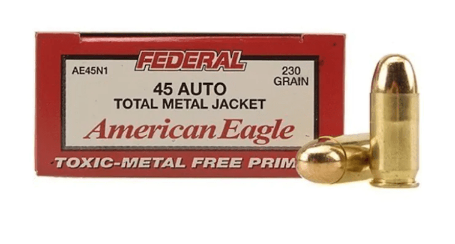American Eagle .45 Automatic Pistol- 230 Gr FMJ - 50 Round/Box